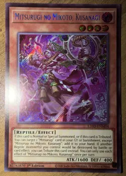 Mitsurugi no Mikoto, Kusanagi L26D-ENM04 Secret Rare 1st Edition - YuGiOh! - NM - Image 1