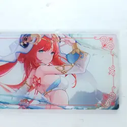 Nilou Dancing Shiny Thick Acrylic Trading Card Anime Waifu Bookmark Ticket - Image 2