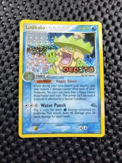 2005 Pokemon EX Deoxys 19/107 Ludicolo Reverse Holo LP Rare Vintage Card STAMPED - Image 1