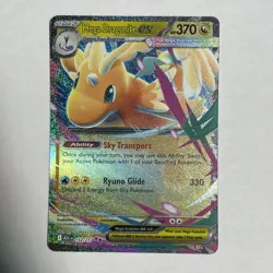 Pokemon Mega Dragonite EX Full Art Holo Rare Card 152/217 HP370 ASC 2016 - Image 1
