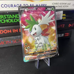 Pokemon TCG Shaymin v Holo Ultra Rare Card Brilliant Stars 152/172 NM Condition - Image 2