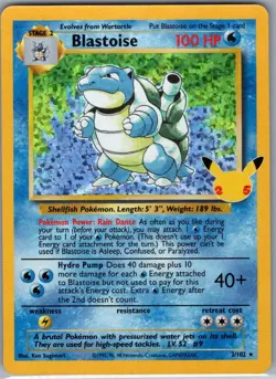 Blastoise 2/102 Celebrations: Classic Collection - Pokemon Card - NM - Image 1