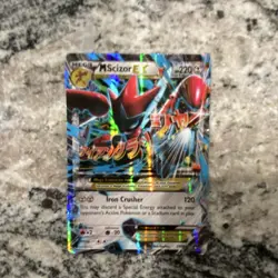 Pokemon M Scizor EX 77/122 Full Art Holo Ultra Rare Mega 220 HP English Card - Image 1