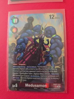 Digimon Card Game Medusamon Alternate Art Dawn of Liberator EX11-012 SR* NM - Image 1