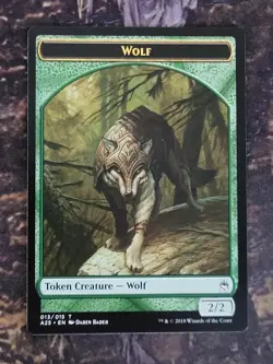 MTG Card: Wolf Token (013) (Masters 25) - Image 1
