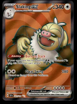 Slaking ex 227/191 Ultra Rare Surging Sparks Pokemon Card - Image 1