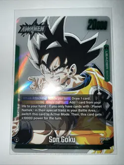 Son Goku SB02-033 Silver Leader Manga Booster 02 Dragon Ball Card English - Image 1