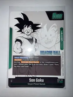 Son Goku SB02-033 Silver Leader Manga Booster 02 Dragon Ball Card English - Image 2