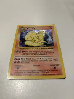Pokemon TCG Ninetales Base Set Holo Unlimited Rare Card 12/102 WOTC - Image 1