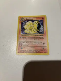 Pokemon TCG Ninetales Base Set Holo Unlimited Rare Card 12/102 WOTC - Image 2