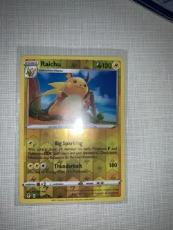 SWSH07: Evolving Skies Raichu #050/203 Reverse Holo Pokemon Card - Image 1
