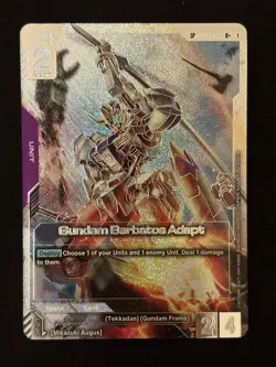 Gundam Card Game SP R+ Gundam Barbatos Adapt GD04 Alt Art Foil - Image 1