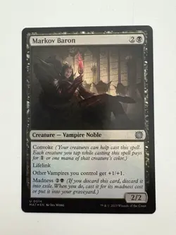 Markov Baron Foil MTG Magic the Gathering Card NM Near Mint MAT - Image 1
