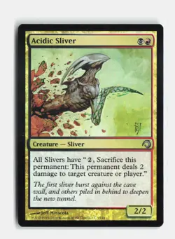 Acidic Sliver 13 Foil Premium Deck Series: Slivers MTG NM - Image 1