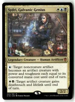 Sydri, Galvanic Genius 224 Commander 2016 Magic: The Gathering Mythic LP - Image 1