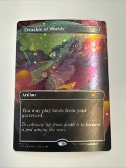 MTG ** CRUCIBLE OF WORLDS ** Galaxy FOIL ** Secret Lair SLD ** NM ** MAGIC * A - Image 1
