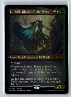 Lathril, Blade of the Elves (Foil Etched) Holo P Media Promos 2 NM - Image 1