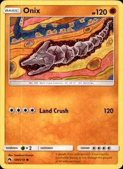 Onix 109/214 - Pokemon SM - Lost Thunder - LP - Image 1