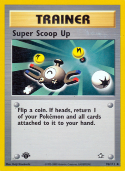 Super Scoop Up 98/111 Uncommon Neo Genesis Pokemon Unlimited Moderately Played - Image 1