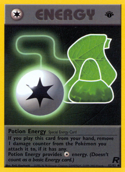 Potion Energy 82/82 Uncommon Team Rocket Pokemon Unlimited Moderately Played - Image 1