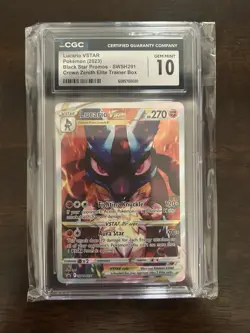 Pokemon CGC 10 Lucario VSTAR 2023 Black Star Promos #SWSH291 Crown Zenith ETB - Image 1