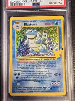 Pokemon Blastoise 2/102 Celebrations Classic Collection Holo PSA 9 2021 - Image 2