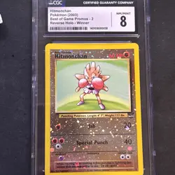 Pokemon TCG Hitmonchan Best of Game 2/9 Reverse Holo Promo Promo - Image 5