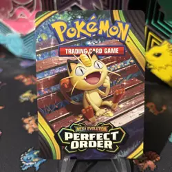 Meowth | Perfect Order Trainer Tips Art Card | Pokemon TCG (Doublade Prerelease) - Image 1