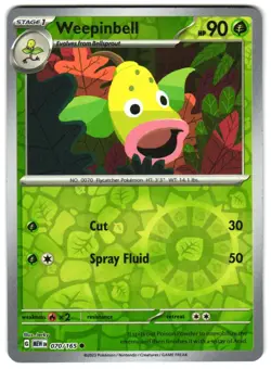 Weepinbell 070/165 Reverse Holo SV: Scarlet & Violet 151 Pokemon TCG - Image 1