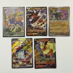 Pokemon Card Lot (5 Cards) - Vintage Full Hyper Ultra Rare IR SIR AR Holo SAR - Image 1