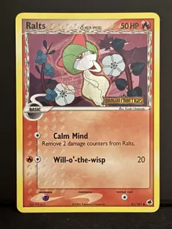 Ralts 61/101 (Reverse Holo) - Pokemon Dragon Frontiers - Light Play - Image 1