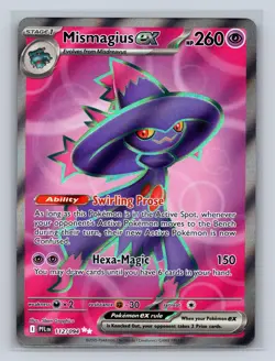 Mismagius ex 112/094 Ultra Rare Phantasmal Flames Pokemon NM - Image 1
