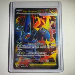 Mega Heracross ex 108/094 Ultra Rare Phantasmal Flames Pokemon Near Mint - Image 1