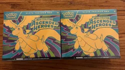 Pokemon Mega Evolutions Ascended Heroes ETB Elite Trainer Box Lot Of 2 - Image 1