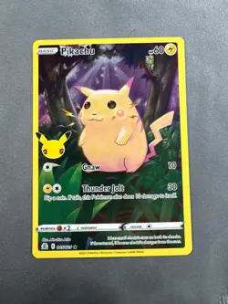 Pikachu 005/025 Holo Rare Celebrations Pokemon Holo Near Mint - Image 1