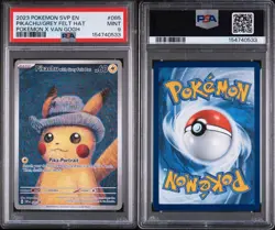 2023 POKEMON VAN GOGH PROMO #085 PIKACHU WITH GREY FELT HAT - MINT PSA 9 - Image 3