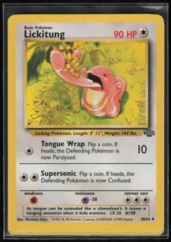 Lickitung 38/64 Uncommon Jungle Pokemon Lightly Played - Image 1