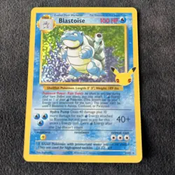 Pokemon TCG Blastoise Celebrations Classic Collection Card 2/102 - Image 1