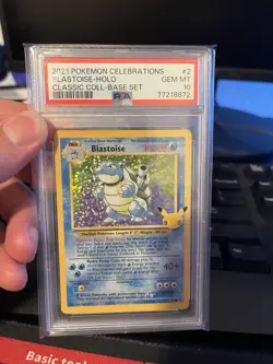 Pokemon TCG Blastoise Celebrations Classic Collection Card 2/102 - Image 1