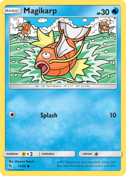 Magikarp 15/68 Common Hidden Fates Pokemon Reverse Holo Near Mint - Image 1