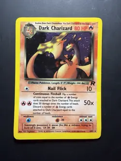 2000 Pokemon Rocket #4 Dark Charizard Holo - Image 1