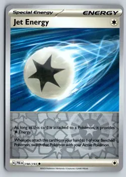 Jet Energy 190/193 Uncommon Paldea Evolved Pokemon Reverse Holo Near Mint - Image 1