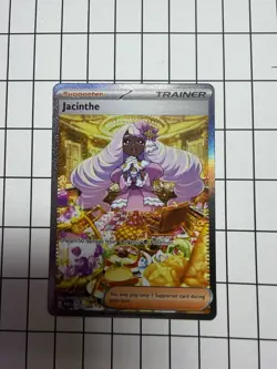 Pokemon TCG Jacinthhe Trainer Supporter Full Art Holo Ultra Rare 122/088 - Image 3