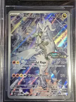 Pokemon Journey Together N's Reshiram Stamped Illustration Rare 167/159 BGS 9.5 - Image 2