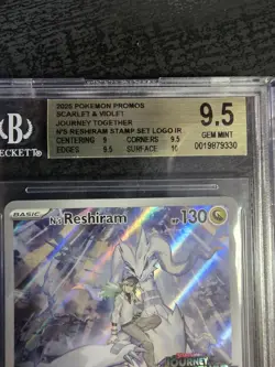 Pokemon Journey Together N's Reshiram Stamped Illustration Rare 167/159 BGS 9.5 - Image 3