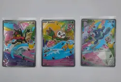 Pokemon First Partner Illustration Collection Gen 7 Full Set (Alola) 3/3 - Image 1
