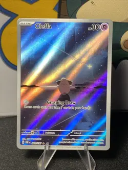 Pokemon TCG Cleffa 202/197 SV03: Obsidian Flames Illustration Rare Holo - Image 1