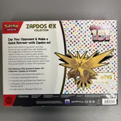 Pokemon TCG Zapdos Ex Collection Box Scarlet and Violet 151 Cards 290-85313 - Image 2