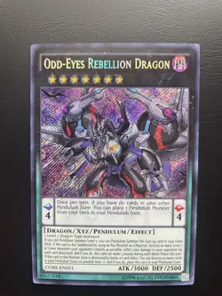 Yugioh Odd-Eyes Rebellion Dragon CORE-EN051 Secret Rare Unlimited Edition NM/LP - Image 1