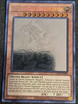 The Winged Dragon of Ra 1st Edition (Ghost Rare) LED7-EN000 NM Yugioh - Image 1